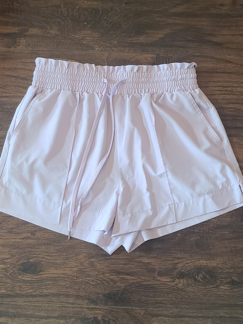 Vanilla Star Lavender Elastic Waist Athletic Shorts Sz L